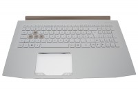 Acer Tastatur beleuchtet deutsch (DE) + Topcase weiß Predator Helios 300 PH315-51 Serie (Original)