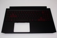 Acer Tastatur beleuchtet deutsch (DE) + Topcase schwarz Aspire Nitro 5 AN515-44 Serie (Original)
