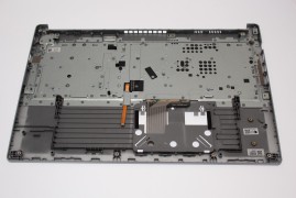 Acer Tastatur beleuchtet Deutsch (DE) + Top case silber Aspire 5 A515-54 Serie (Original)