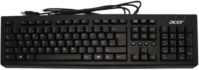 Acer USB Tastatur Deutsch (DE) schwarz Veriton X4220G Serie (Original)