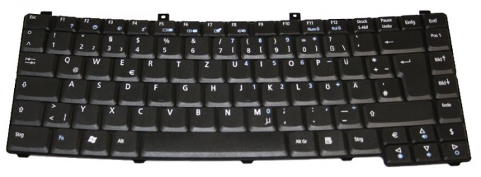 Tastatur / Keyboard (German) DFE NSK-AEN0G / NSKAEN0G