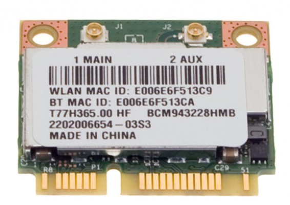 Original Acer Wireless LAN Karte / W-LAN Board mit Bluetooth TravelMate P645-MG Serie