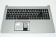 Acer Tastatur beleuchtet Deutsch (DE) + Top case silber Aspire 5 A515-55G Serie (Original)