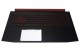 Acer Tastatur beleuchtet skandinavisch (NORDIC) + Topcase schwarz Aspire Nitro 5 AN515-51 Serie (Original)