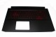 Acer Tastatur beleuchtet Ukrainisch (UA) + Top case schwarz Nitro 5 AN514-41 Serie (Original)