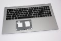 Acer Tastatur beleuchtet französisch (FR) + Topcase silber Aspire 5 A515-56 Serie (Original)