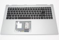 Acer Tastatur Englisch-UK (EN) + Top case silber Aspire 3 A315-58KG Serie (Original)