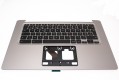 Acer Tastatur Belgien (BE) + Top case silber Acer Chromebook 14 CB3-431 Serie (Original)