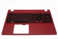 Acer Tastatur Arabisch (ARAB) + Top case rot Aspire ES1-531 Serie (Original)