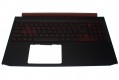 Acer Tastatur beleuchtet US-Int. hebräisch (US/IL) + Topcase schwarz Aspire Nitro 5 AN515-54 Serie (Original)