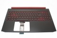 Acer Tastatur beleuchtet Russisch (RU) + Topc ase schwarz Aspire Nitro 5 AN515-43 Serie (Original)