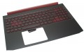 Acer Tastatur beleuchtet deutsch (DE) + Topcase schwarz Aspire Nitro 5 AN515-43 Serie (Original)