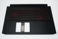 Acer Tastatur beleuchtet Deutsch (DE) + Top case schwarz Aspire Nitro 5 AN517-52 Serie (Original)