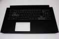 Acer Tastatur beleuchtet Deutsch (DE) + Top case schwarz Nitro 5 AN517-54 Serie (Original)